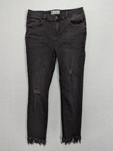 Free People Womens Jeans Distressed Size W 30 Cotton Blend Black - £13.30 GBP