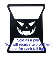 Scary pumpkin tail light covers / fits 2018-21 jeep Wrangler JL with LED lights - $23.22