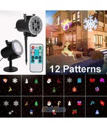 Christmas Led Laser Light Projector Outdoor Landscape Dynamic Lamp+12 Sl... - £63.04 GBP