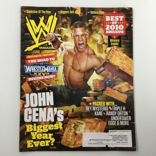 WWE Magazine January 2011 John Cena, Randy Orton, Rey Mysterio &amp; Triple H - $9.45