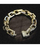 4 Ct Natural Moissanite Diamond Link Bracelet Jewelry In  925 Sterling S... - $1,085.44 CAD