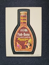 Topps Wacky Packages 2nd Series 1973 Fish Bone Russian Dressing White Back - $27.11 CAD