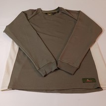 Mossy Oak Men's Olive & White Pullover Long Sleeve Hunting Knit Sweatshirt Size  image 12