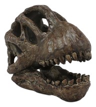 Faux Taxidermy Replica Brachiosaurus Dinosaur Head Fossil Small Skull Figurine - £29.75 GBP