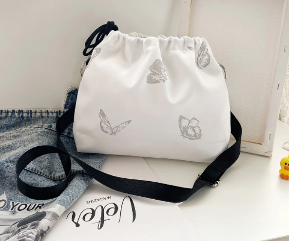 Fashion Luminous Butterfly Messenger Bag Women Drawstring 2021 - £17.57 GBP