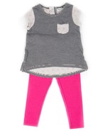 SPLENDID BABY 2-Piece PINK Navy White STRIPED Top &amp; Bottom LEGGINGS Tuni... - $1,680.83 MXN