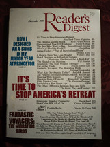 Readers Digest November 1979 James Dickey Joe Paterno Will Stanton Interferon - £5.42 GBP