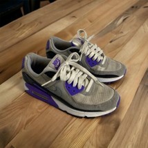New Nike Air Max 90 Running Shoes Kids Youth Size 6 CD0490-103 Purple Gray  - $33.96
