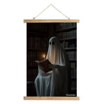 XIAOAIKA Vintage Halloween Ghost Poster 16x23in Linen Canvas Wall Art - $81.97 MXN XIAOAIKA Vintage Halloween Ghost Poster 16x23in Linen Canvas Wall Art - $81.97 MXN