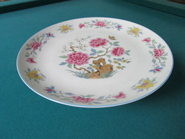 Dolphin Cake Plate Floral Footed 4 1/3 X 10 1/4&quot; * - £99.52 GBP