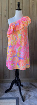 Lilly Pulitzer S Dress Emmeline Neon Pink Yellow Small Women&#39;s - £46.94 GBP