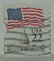 Vintage Stamps American America Usa States 22 C Cents Flag C API Tol X1 B24 #2 - £1.37 GBP