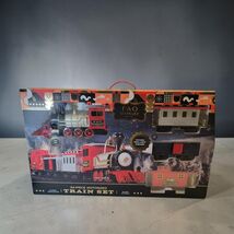 FAO Schwarz 34 Piece Classic Motorized Train Set Real Lights and Sound NEW - $58.20