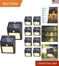 Solar Lights Outdoor, 10 Pack Solar Motion Sensor Outdoor Lights with 3 ... - $58.04