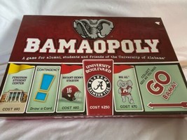 University of Alabama Bamaopoly Board Game College Roll Tide Crimson Sport Fan - £18.05 GBP