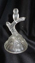 Fenton Art Glass Crystal Satin Owl Bird on Branch Jewelry Ring Tree - £19.95 GBP