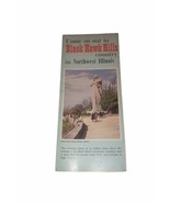 “Come On Out To Black Hawk Hills Country” Northwest Illinois 1975 Map &amp; ... - $8.12