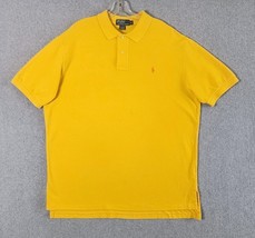 Polo Ralph Lauren Polo Shirt Mens XL Yellow Classic Fit Short Sleeve Cas... - $22.99