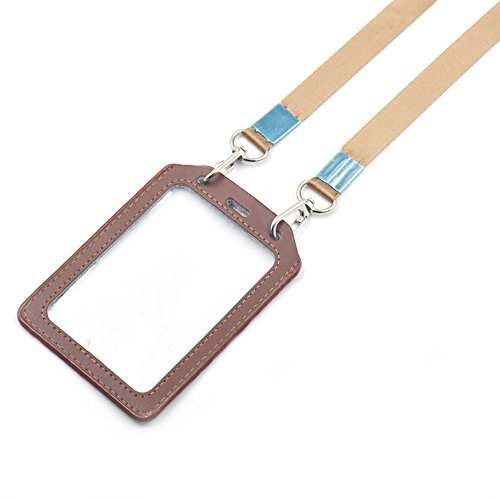 Bluemoona One Set - Strap Neck lanyard Snap hook Band + Exhibition Genuine leath