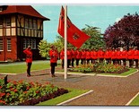 Royal Canadian Mounted Police Raising Flag UNP Chrome Postcard P28 - $4.90