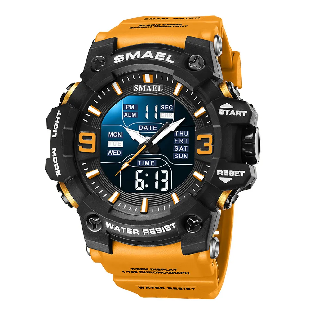 SMAEL Digital Watch for Men Fashion Waterproof Unisex Wristwatch     for Women L - £95.02 GBP