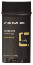 Every Man Jack Deodorant Stick, Sandalwood 3 oz (Pack of 6) - £48.75 GBP
