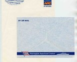 NAC Air Mail Stationery &amp; Envelope Norwegian American Cruises  - £21.73 GBP
