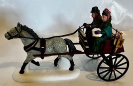 Dept 56 Dickens 1996 RED CHRISTMAS SULKY #58401 Village Accessory ~ Original Pkg - £23.93 GBP