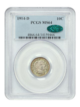 1914-D 10C PCGS/CAC MS64 - £344.76 GBP