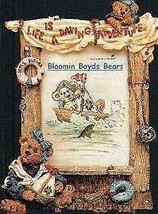Boyds Bearstone &quot;Bailey.. Life Is a Daring Adventure&quot; Resin Frame #27354 - £24.04 GBP