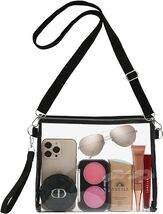 Clear Purse for Women Clear Bag Stadium Approved Purse 9.4&quot; x 7.5&quot; x 1.5 in - $7.92