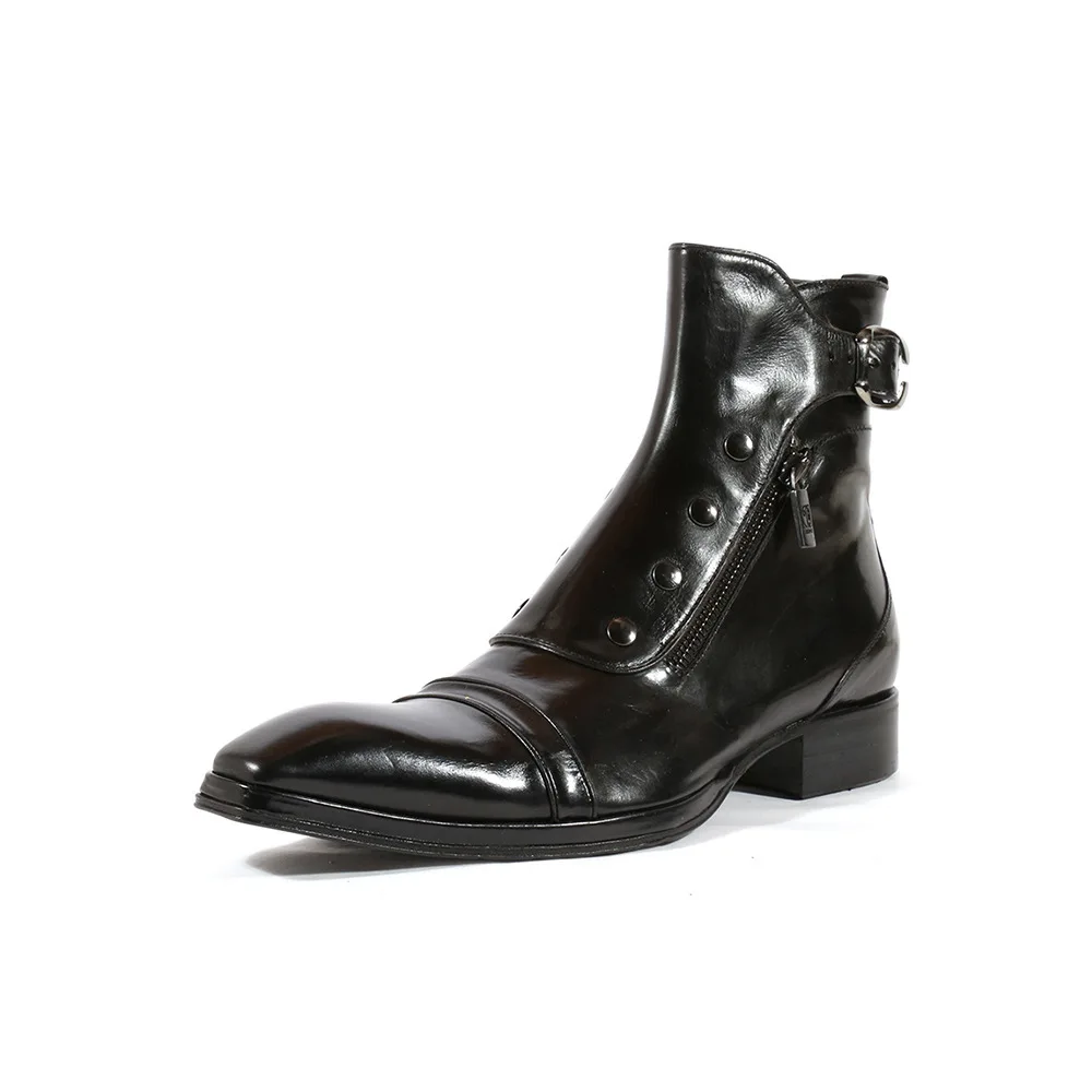 Zipper wild casual men&#39;s boots boy boots  mens boots    men boots - £136.40 GBP