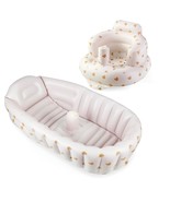 Pandaear 2 Pack Baby Inflatable Bathtub &amp; Baby Seat For 3 Months+, Portable - $783.18 MXN