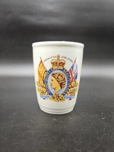 Vintage Cup Mug Goblet Queen Elizabeth The 2nd Coronation 1953 - £9.38 GBP