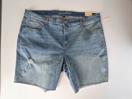 Universal Thread Distressed Raw Hem Boyfriend Denim Shorts Womens Size 24W - £10.46 GBP