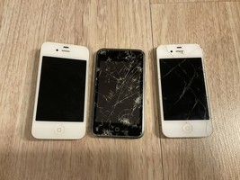 Lot of 3, IPhone A1349, IPhone A1387, IPod 16 GB, FOR PARTS ONLY - $15.84