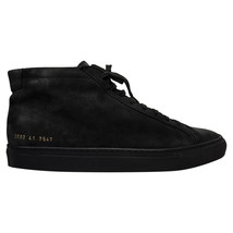 Common Projects Achilles High-Top Sneakers In Leather Men Black Size 41 - $108.30