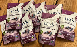 8 ct Lily&#39;s Dark Chocolate Candy Coated Pieces 3.5 oz ea Sugar Free B-159 - £23.42 GBP