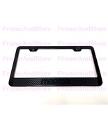 1x Mazda Carbon Fiber Style Stainless Black Metal License Plate Frame Ho... - $14.06