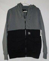 Hurley Gray Black Zip Front Hoodie Size Small BNWT - £33.61 GBP
