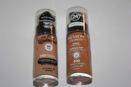 Revlon ColorStay 24hrs Matte Makeup Foundation #340 Early Tan + #400 Caramel New - $14.24