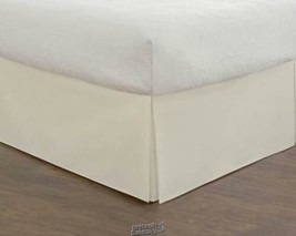 Cotton Rich 200TC 14&quot; Bedskirt Ivory Queen - £18.97 GBP