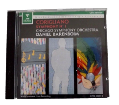 John Corigliano CD Live Recording Chicago Orchestra Symphony No 1 1991 Erato USA - £6.93 GBP