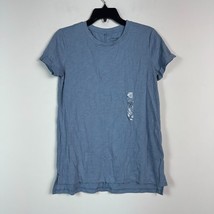 Maison Jules Womens Juniors S Blue Fog Short Sleeves T Shirt Top NWT BN24 - £15.37 GBP