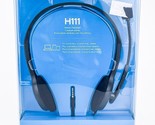 Logitech H111 Wired Headset Stereo Headphones with Noise Cancelling Micr... - $21.24