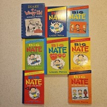 Big Nate Wimpy Kid Book Lot 8 Mixed Graphic Comics Hardcover Paperback Peirce - $19.18