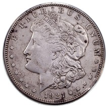 1921 Argent Morgan Dollar &quot; Coupé &quot; Variété En XF Condition. Pince En 4:0 0 - $1,024.48 MXN