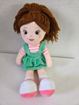 Playtime By Eimmie X Plushible Allie Doll Brunette Pink Green Dress Plus... - $23.31