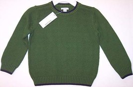 NWT Greendog Boy&#39;s LS Green Crewneck Knit Sweater, 4/4T, $30 - $13.99