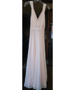 Vtg 60s Gotham Gold Stripe Women’s 34 Bust  26 Waist Blush Nightgown Ful... - $34.64